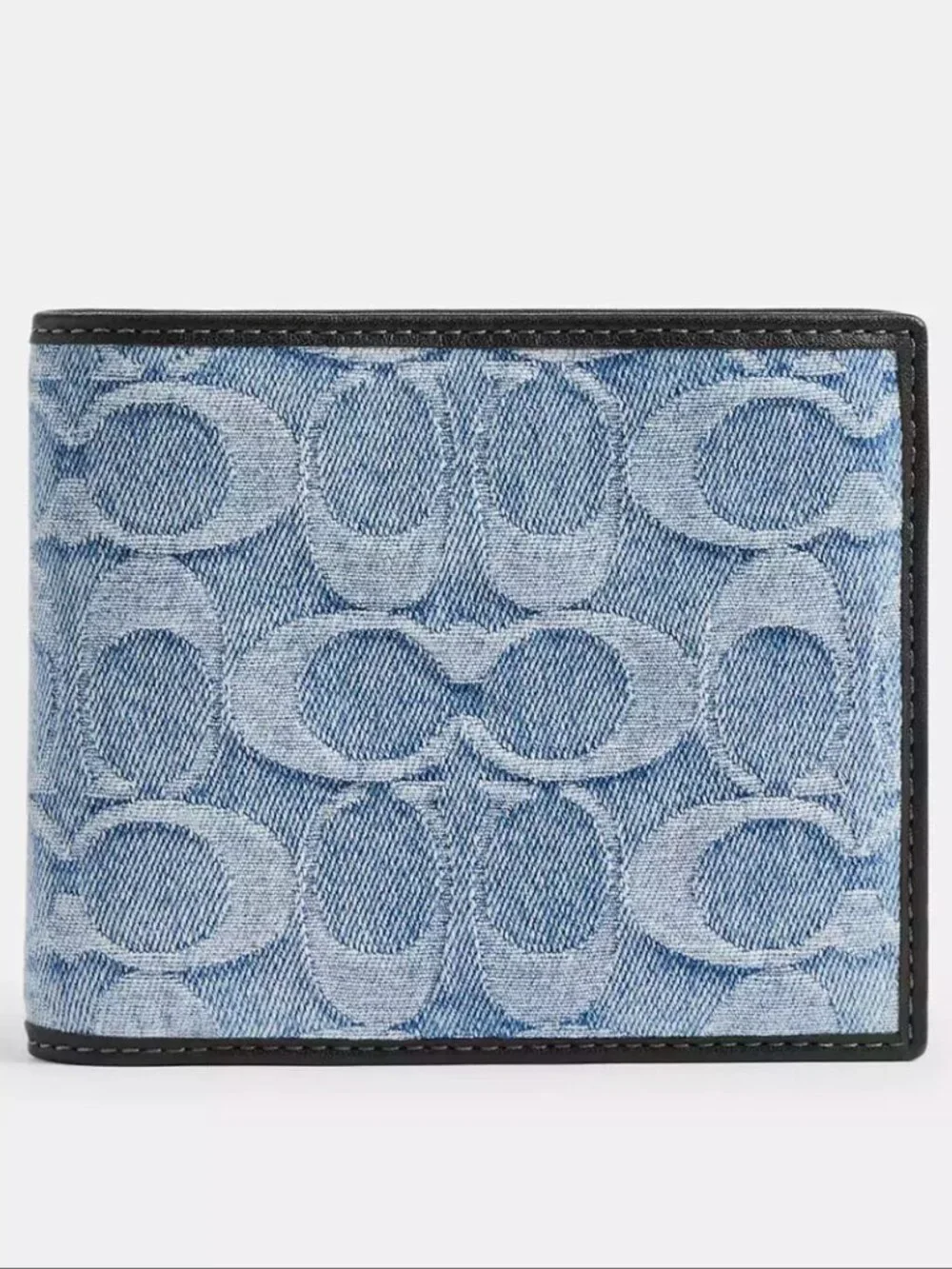 Coach 3-In-1 Wallet In Loved Signature Denim CEC02 Light Indigo